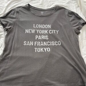 GAP Charcoal City Graphic Tee
